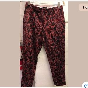 H&M Brocade Printed Pants Sz 38
